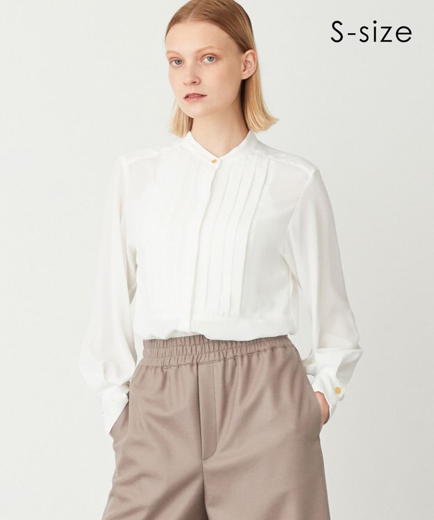 BEIGE， 【S-size・新色追加】BRAINE / ブラウス Ecru