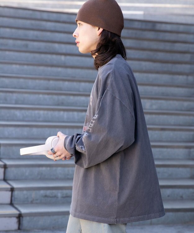 WEGO ピグメントグラフィックロンT 柄1