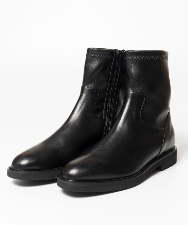 BONTRE 【LucaGrossi/ルカグロッシ】ストレッチショートブーツ/G970T-UA ブラック