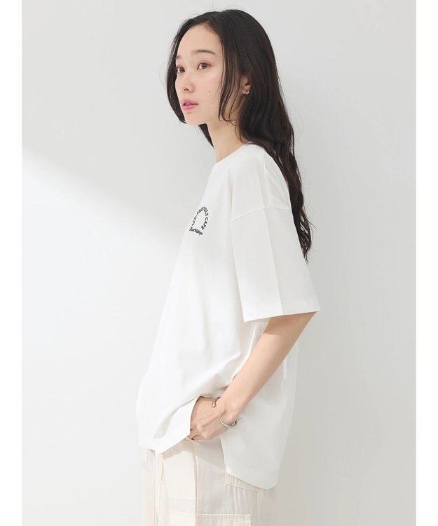 earth music&ecology Ｓｕｇａｒ　スリットＴ Off White