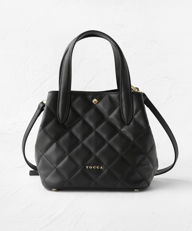 TOCCA SUGAR CUBE 2WAY BAG ショルダーバッグ ブラック系