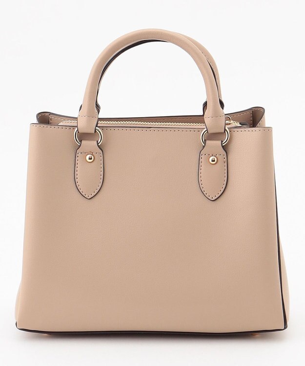 LA BAGAGERIE 【MONICA】スクエア2WAYハンドバッグ グレージュ