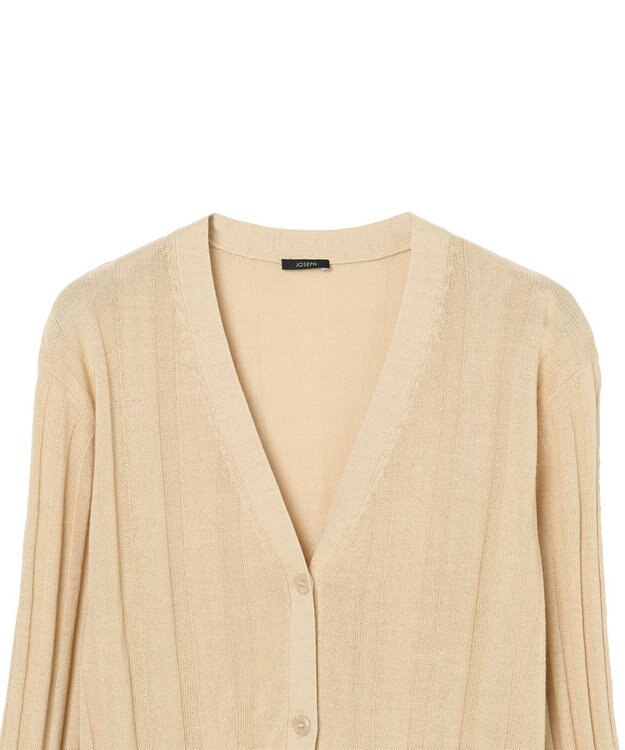 JOSEPH 【WEB&OUTLET限定・洗える】テクスチャードレーヨン　カーディガン Ecru