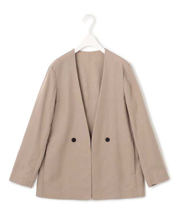 ICB 【一部カラーのみ接触冷感・洗える】UnleashLite ノーカラージャケット クリームブラウン系