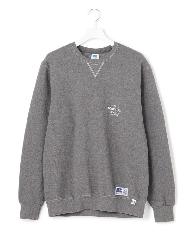 J.PRESS YORK STREET 【UNISEX】RUSSELL×YORK STREET クルー グレー系
