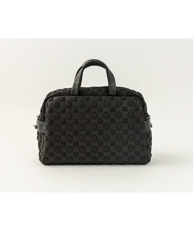 MIYABIYA 【撥水加工】La quoh with kirakaracho 南蛮七宝エンボスボンディング ボストン 玄(ブラック)