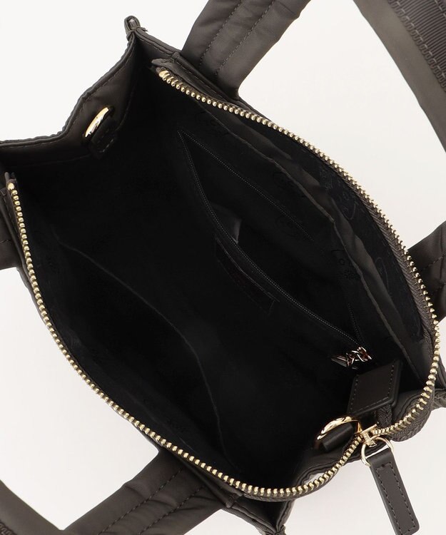 TOCCA 【撥水】CHECKER CLOVER QUILTMINIBAG キルトミニバッグ カーキ系