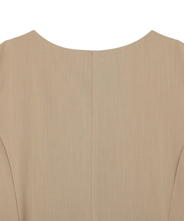 Green Parks クルーネック多釦ジレ Mocha