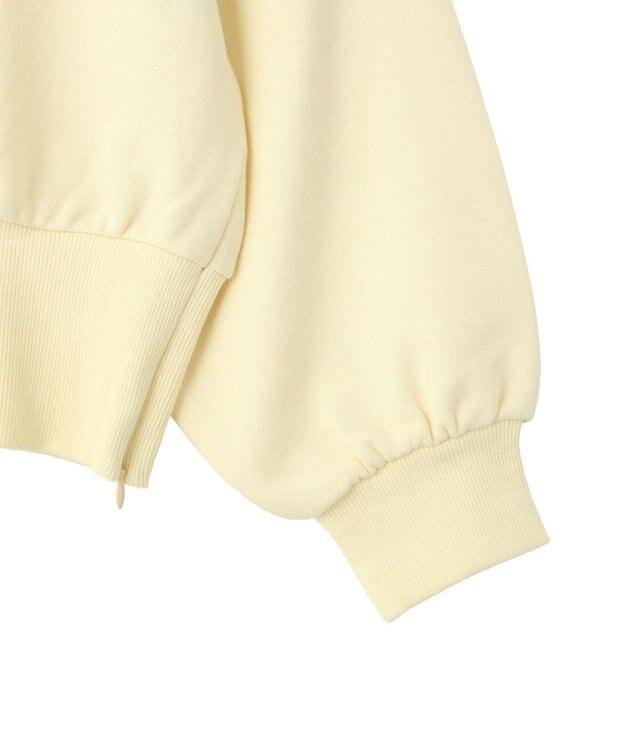 earth music&ecology 裾スリット裏毛プルオーバー Yellow