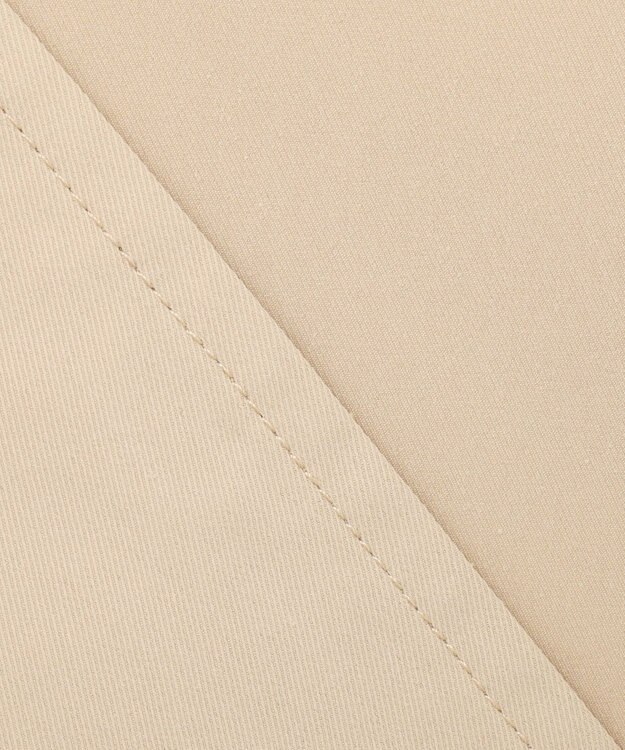 組曲 S コットンライクツイル ノーカラーショート丈コート ベージュ系