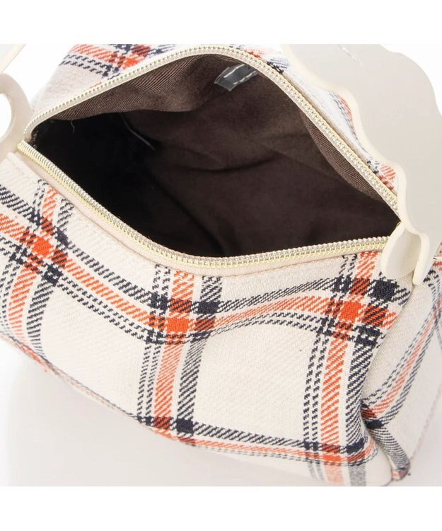 UNBILLION cachecache 波型ショルダースクエア2wayボストン アイボリー