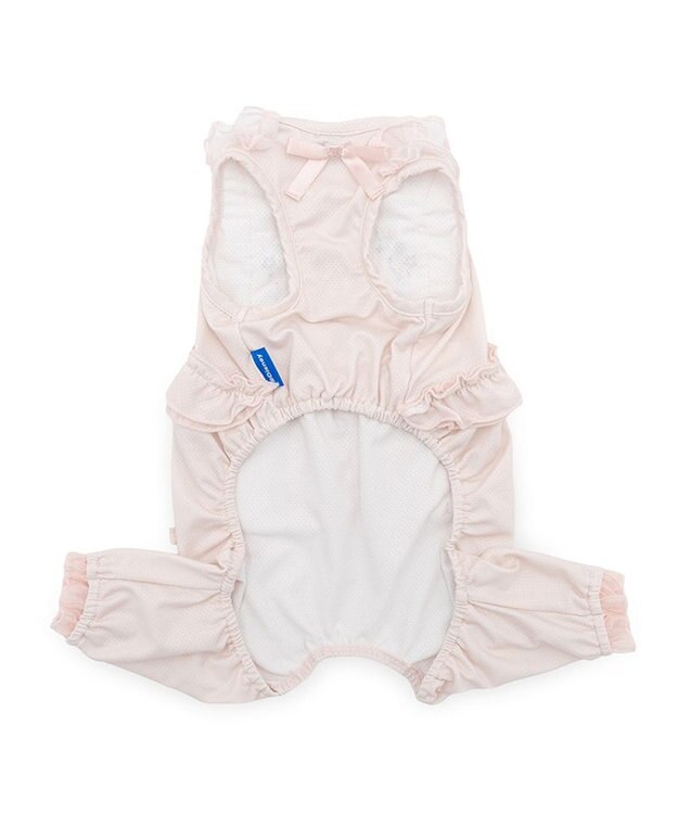 PET PARADISE ディズニー ミニーマウス リボン クール ロンパース 小型犬 ライトピンク