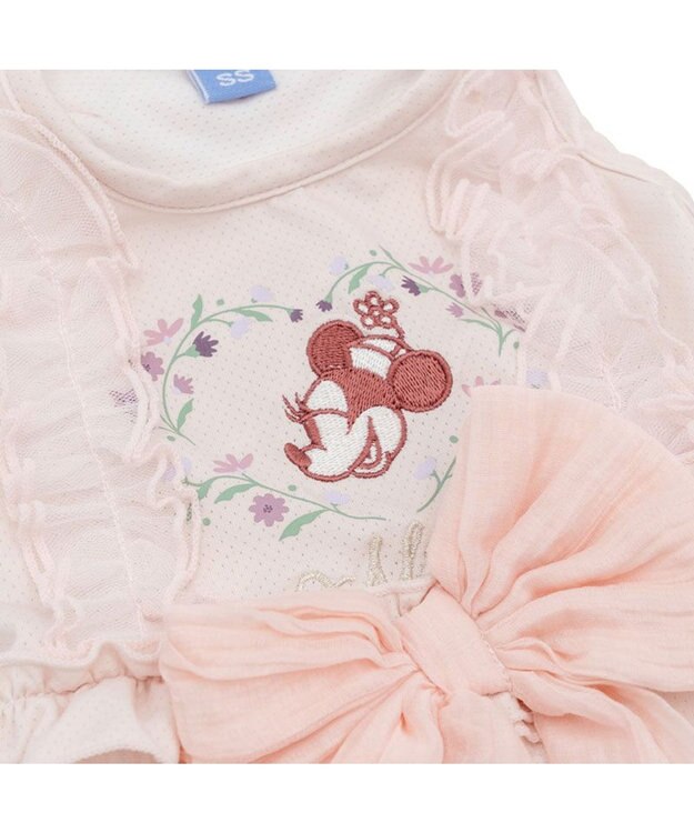 PET PARADISE ディズニー ミニーマウス リボン クール ロンパース 小型犬 ライトピンク