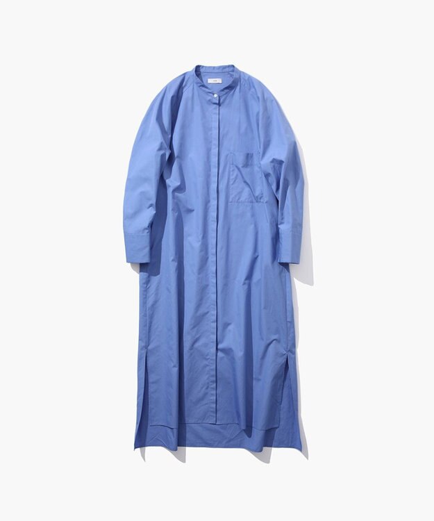 ATON SUVIN BROAD | バンドカラードレス SAX