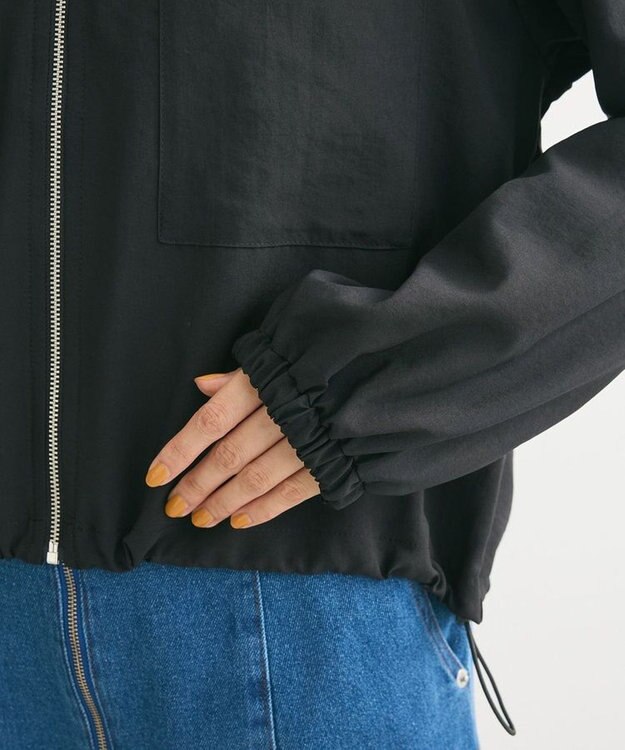 Green Parks ライトＺＩＰシャツブルゾン Black