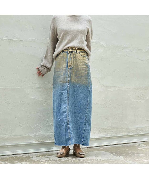 MODE ET JACOMO <MODE ET JACOMO>スクエアバックルポインテッドトゥパンプス オーク