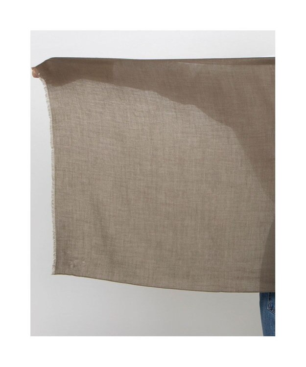 UNBILLION カシュネ cache nez / ウール綾織タイニーストール ブラウン