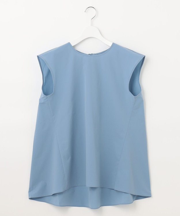 UNFILO 【撥水/ストレッチ/軽量】マジカル機能 ブラウス サックスブルー系