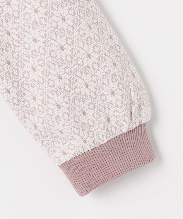 組曲 KIDS 【110-140㎝】 フロストフラワージャガード トレーナー ラベンダー