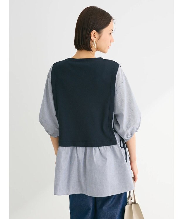 Green Parks テレコドッキングチュニック Stripe