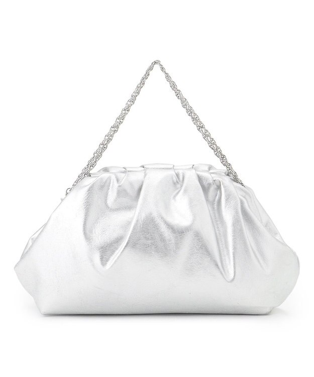 23区 【APPLAUDIR】クラスプ クラッチバッグ シルバー系