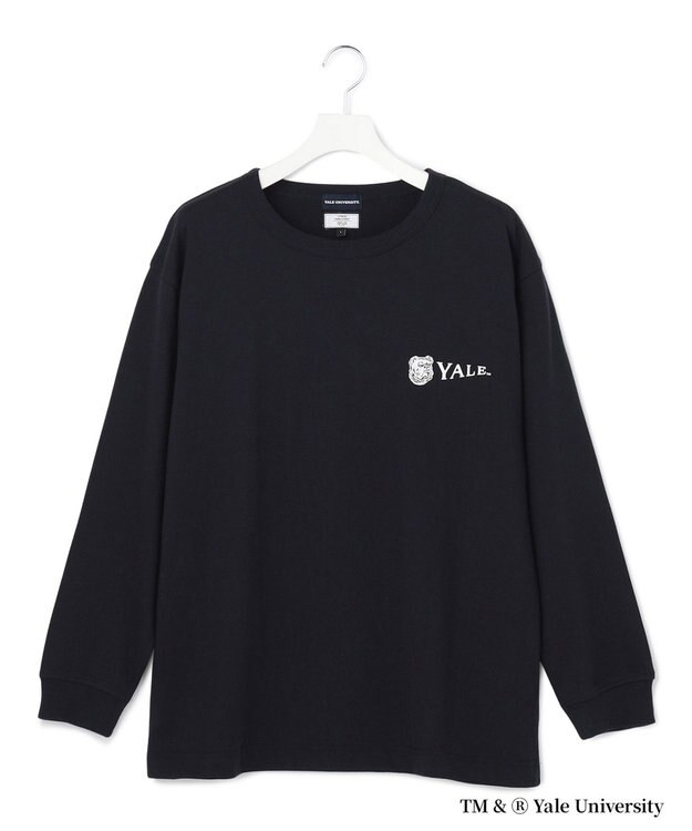 J.PRESS YORK STREET 【YALE別注】【UNISEX】カレッジロングスリーブ Tシャツ ネイビー系