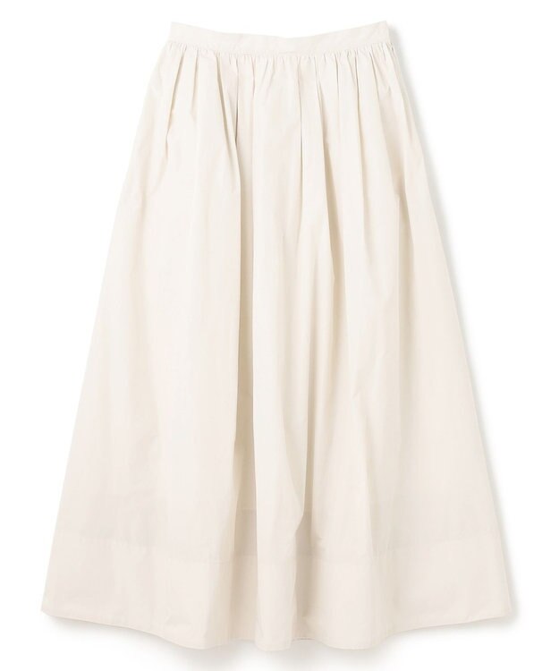 uncrave メモリータフタ フレアスカート エクリュ