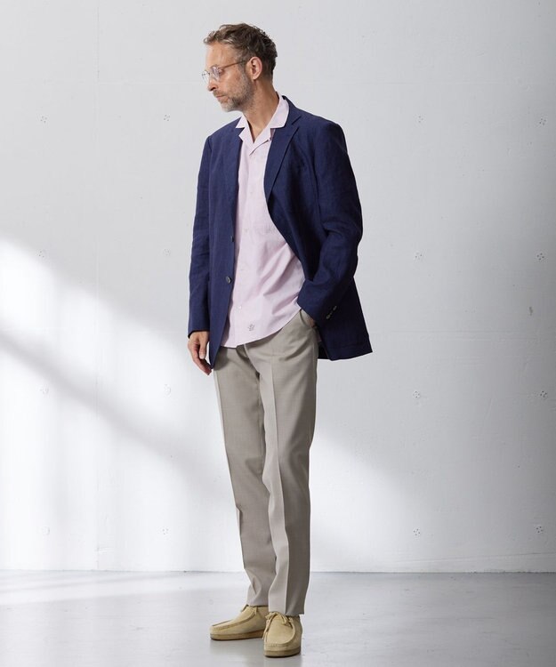 J.PRESS MEN リネンキャンブリック ジャケット ネイビー系