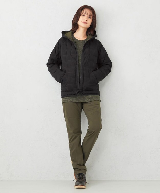 JOSEPH ABBOUD MOUNTAIN 【UNISEX】リバーシブルストレッチ ダウンパーカー カーキ系