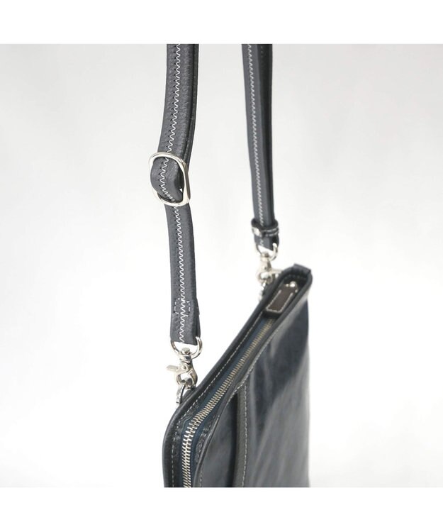 PELLE BORSA 縦型ポシェット Alive アライブ 4437 ネイビー