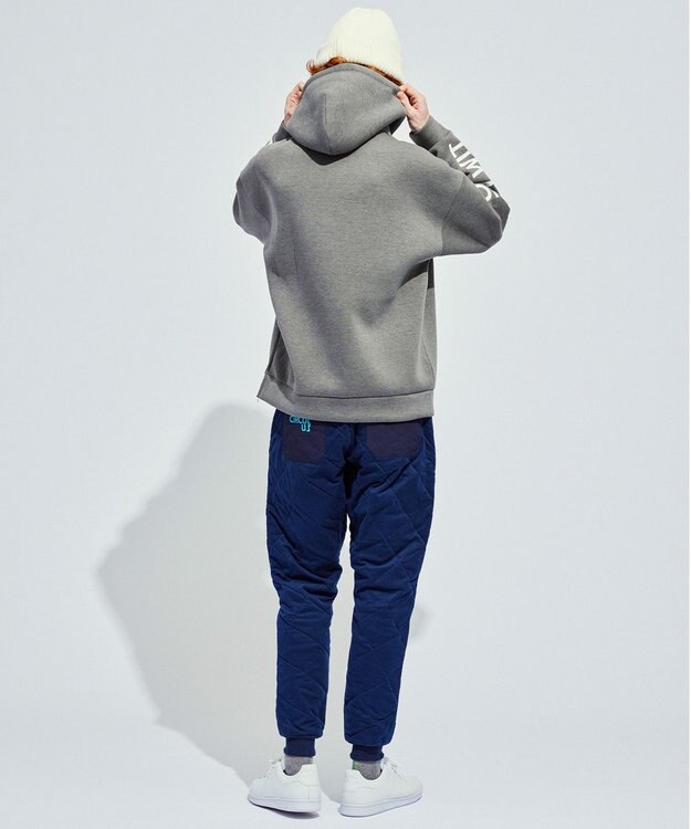 PW CIRCULUS 【NEWデザイン】【MEN】 LOGO graphic  デタッチャブルフーディー グレー系