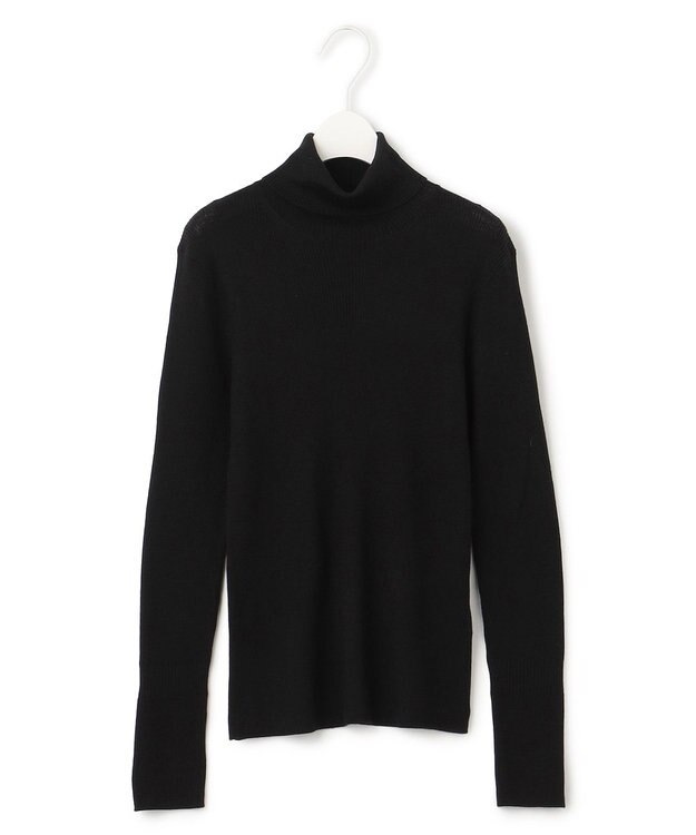 ICB 【新色追加・WEB限定カラーあり】エクストラファインメリノ タートルネックプルオーバー ブラック系