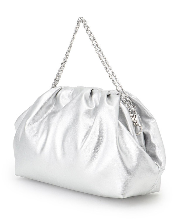 23区 【APPLAUDIR】クラスプ クラッチバッグ シルバー系