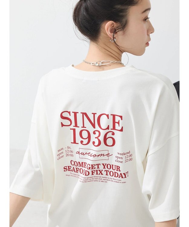 earth music&ecology ａｗｅｓｏｍｅ　ルーズＴ Off White