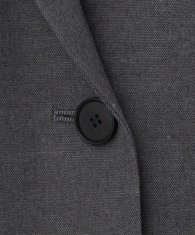 ICB 【セットアップ対応・洗える】 LooseWeave ロングジレ チャコール系