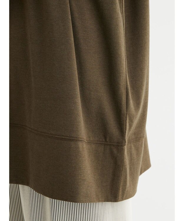Green Parks 接触冷感５分袖ラグランチュニック Khaki