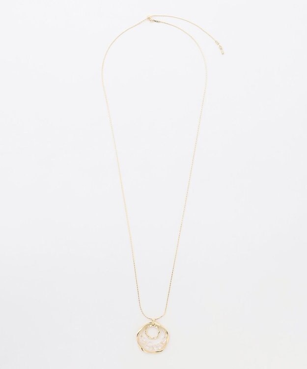 J.PRESS LADIES ３連リングネックレス ゴールド系