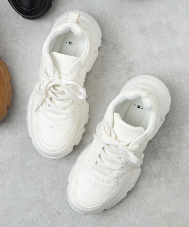 WEGO 厚底ボリュームダッドスニーカー ホワイト