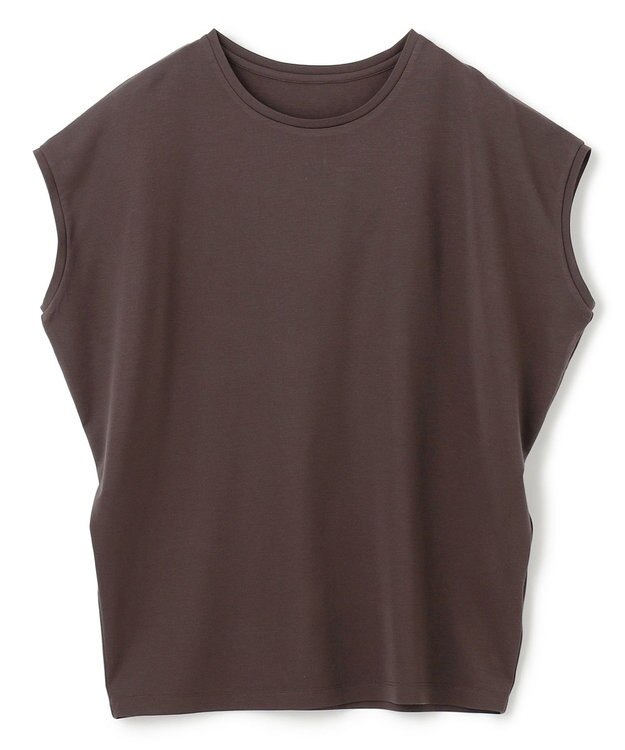 UNFILO BEAUTY FORM フレンチスリーブTシャツ チャコール