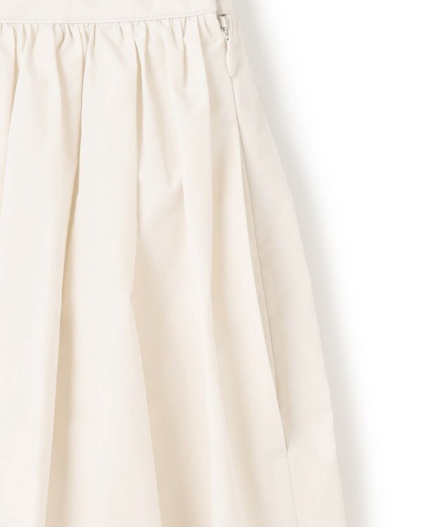 uncrave メモリータフタ フレアスカート エクリュ