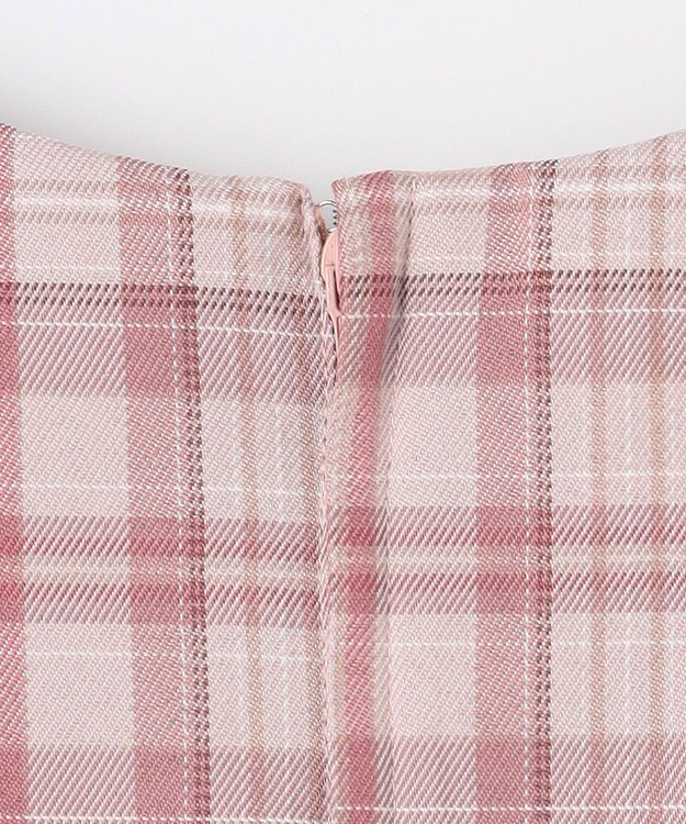 ANY KIDS 【2点セット】セーラージャケット+チェックワンピース ピンクベージュ