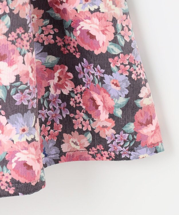 ANY KIDS 花柄 ドッキング ワンピース ピンク系花柄