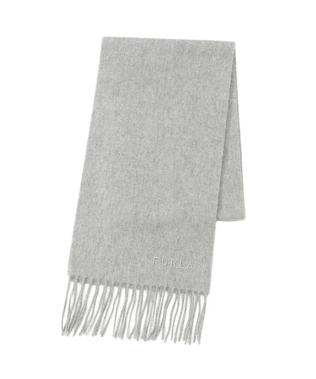 MOONBAT FURLA(フルラ）カシミヤ100％ 無地 プチマフラー グレー