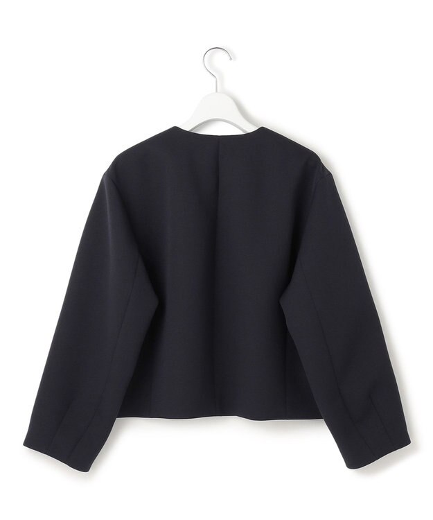 23区 L 【VERYコラボ】ストレッチトリプルクロス ノーカラージャケット ネイビー系