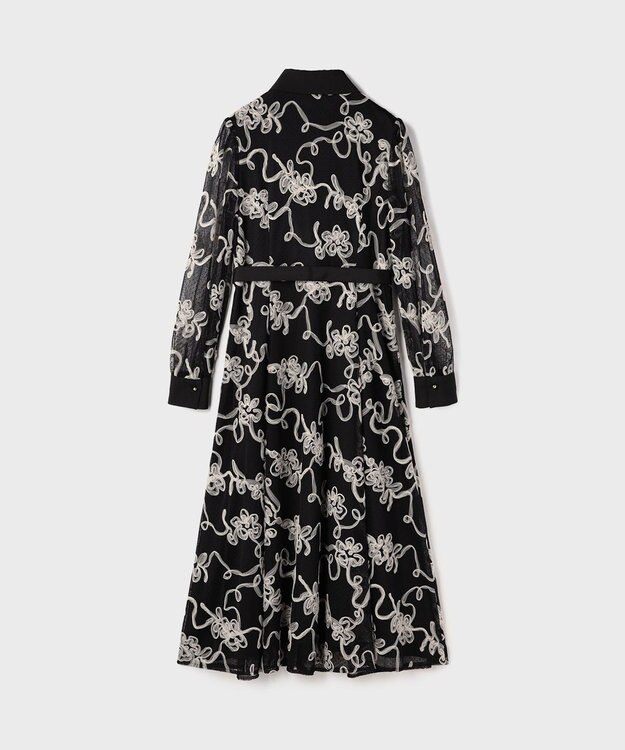 GRACE CONTINENTAL チュールコードレースワンピース ブラック