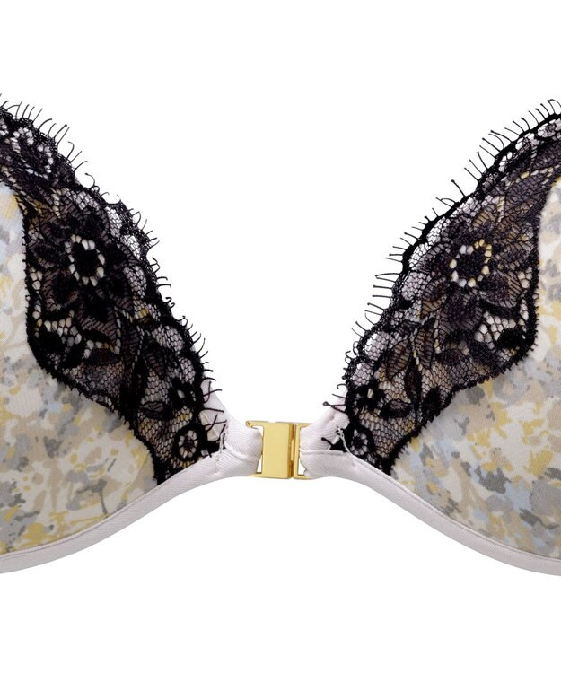 BRADELIS New York 【NuBra / ボリュームアップ】パテッドヌーブラ フローラ ストラップレスで肩こり軽減 グレー