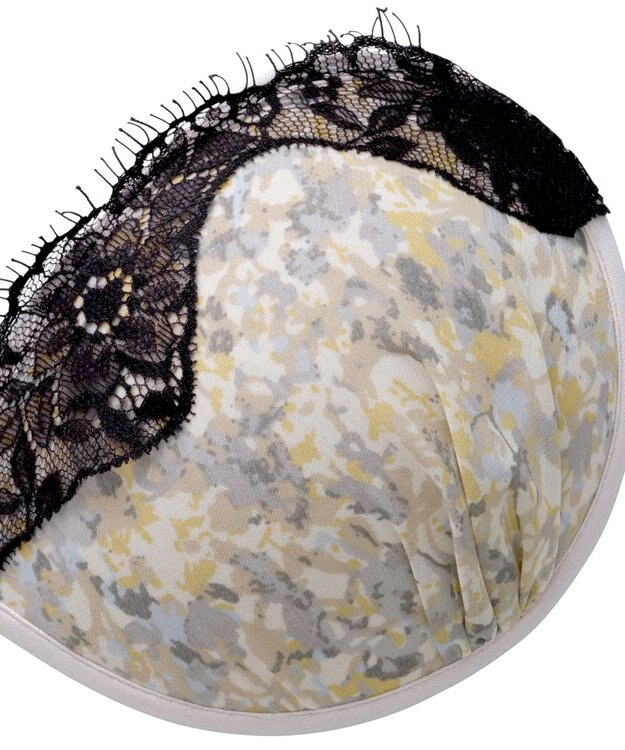 BRADELIS New York 【NuBra / ボリュームアップ】パテッドヌーブラ フローラ ストラップレスで肩こり軽減 グレー