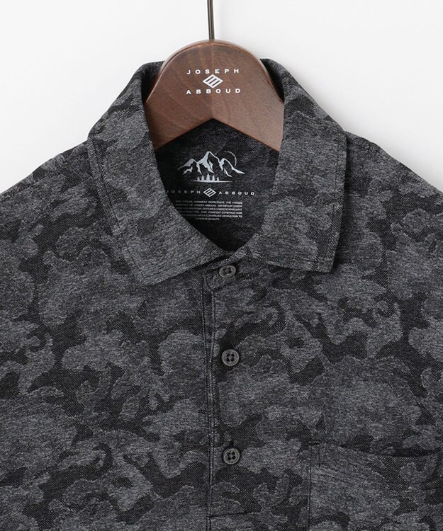 JOSEPH ABBOUD MOUNTAIN 【UNISEX】クールスキンガードカモ ポロシャツ ブラック系7