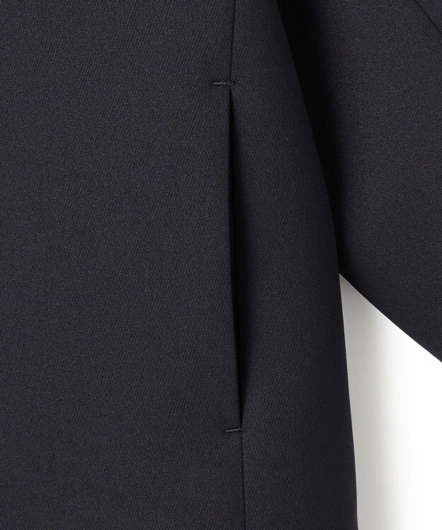 23区 【VERYコラボ】ストレッチトリプルクロス ノーカラージャケット ネイビー系