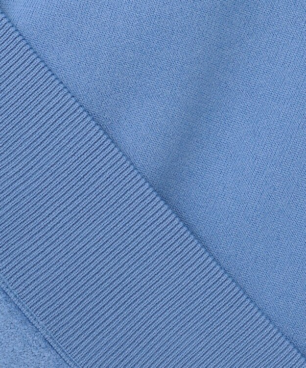 23区GOLF 【MEN】【ウォッシャブル】スヌード付き 裏モールパーカー ニット サックスブルー系